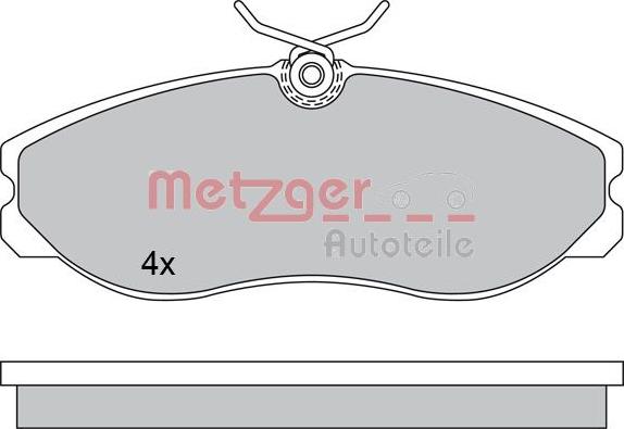 Metzger 1170451 - Əyləc altlığı dəsti, əyləc diski furqanavto.az