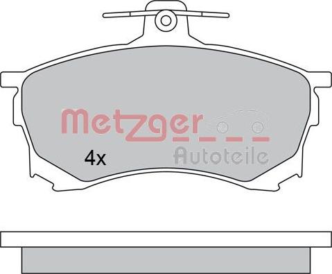 Metzger 1170453 - Əyləc altlığı dəsti, əyləc diski furqanavto.az