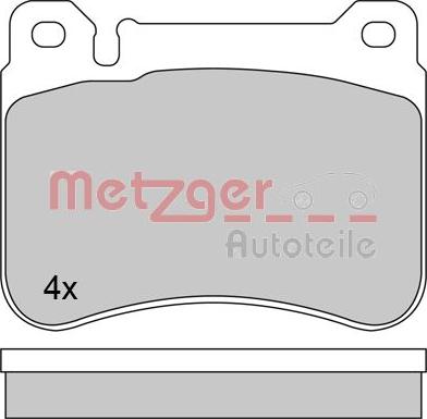 Metzger 1170407 - Əyləc altlığı dəsti, əyləc diski furqanavto.az