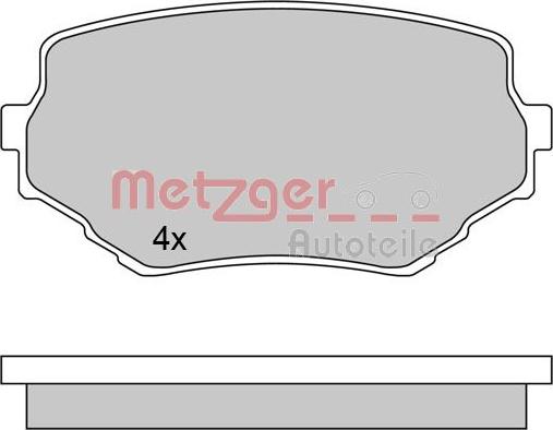 Metzger 1170415 - Əyləc altlığı dəsti, əyləc diski furqanavto.az