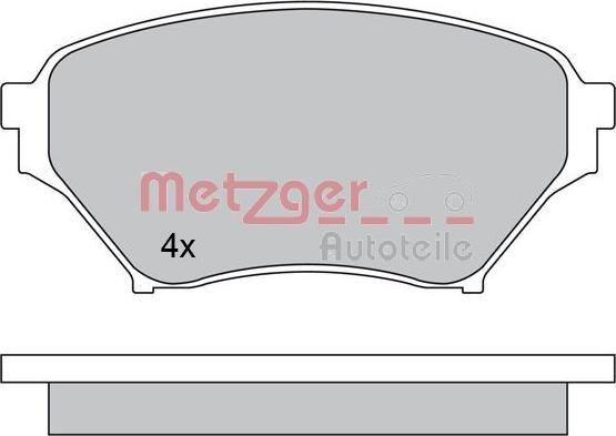 Metzger 1170480 - Əyləc altlığı dəsti, əyləc diski furqanavto.az