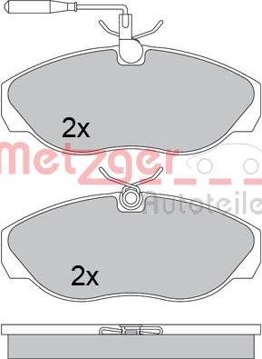 Metzger 1170477 - Əyləc altlığı dəsti, əyləc diski furqanavto.az