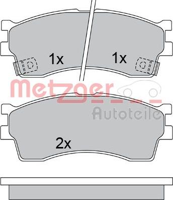 Metzger 1170548 - Əyləc altlığı dəsti, əyləc diski furqanavto.az