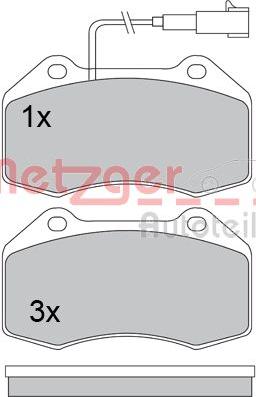 Metzger 1170559 - Əyləc altlığı dəsti, əyləc diski furqanavto.az