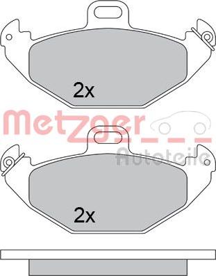 Metzger 1170554 - Əyləc altlığı dəsti, əyləc diski furqanavto.az