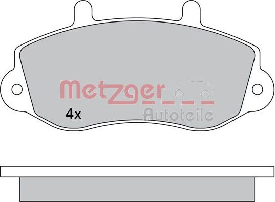 Metzger 1170553 - Əyləc altlığı dəsti, əyləc diski furqanavto.az