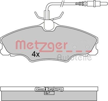 Metzger 1170552 - Əyləc altlığı dəsti, əyləc diski www.furqanavto.az