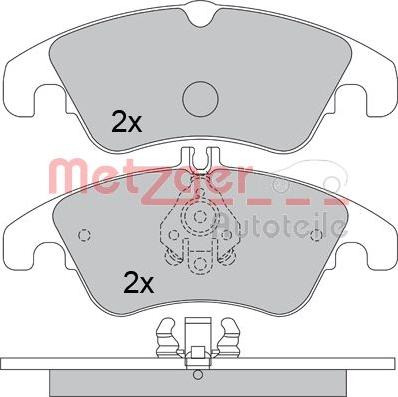 Metzger 1170509 - Əyləc altlığı dəsti, əyləc diski furqanavto.az