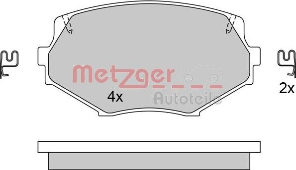 Metzger 1170515 - Əyləc altlığı dəsti, əyləc diski furqanavto.az