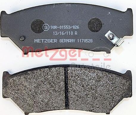Metzger 1170528 - Əyləc altlığı dəsti, əyləc diski furqanavto.az