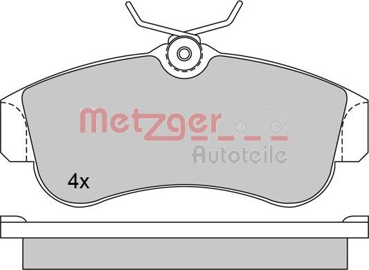 Metzger 1170574 - Əyləc altlığı dəsti, əyləc diski furqanavto.az