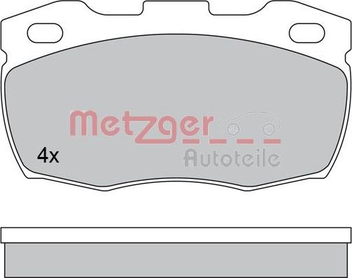 Metzger 1170573 - Əyləc altlığı dəsti, əyləc diski furqanavto.az