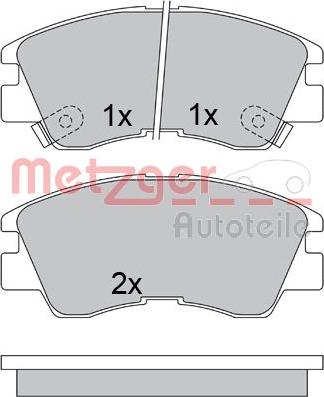 Metzger 1170600 - Əyləc altlığı dəsti, əyləc diski furqanavto.az