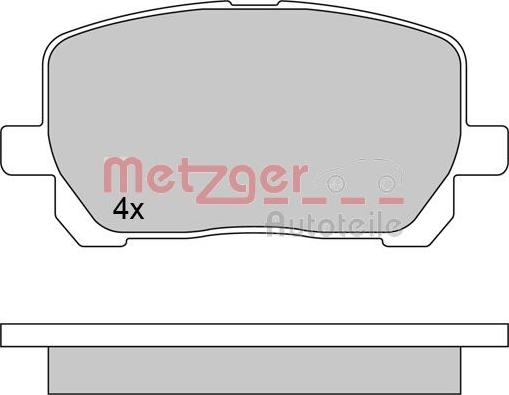 Metzger 1170616 - Əyləc altlığı dəsti, əyləc diski furqanavto.az
