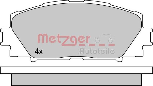 Metzger 1170618 - Əyləc altlığı dəsti, əyləc diski furqanavto.az