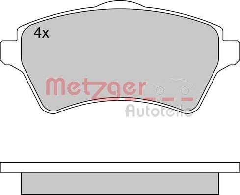 Metzger 1170612 - Əyləc altlığı dəsti, əyləc diski furqanavto.az