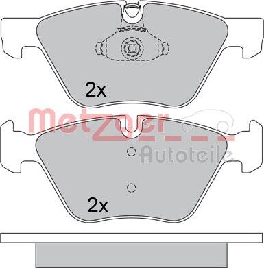 Metzger 1170684 - Əyləc altlığı dəsti, əyləc diski furqanavto.az