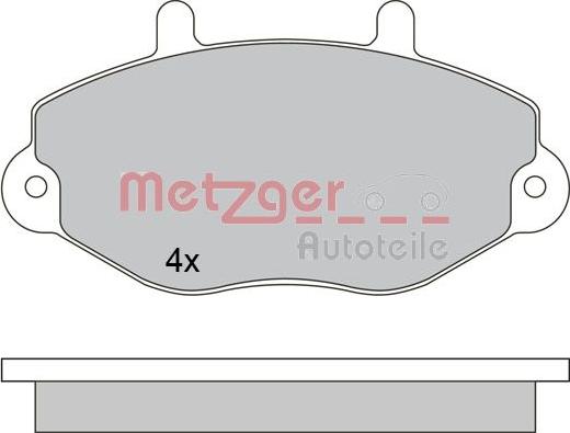 Metzger 1170629 - Əyləc altlığı dəsti, əyləc diski furqanavto.az