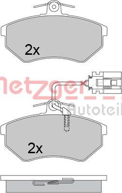 Metzger 1170674 - Əyləc altlığı dəsti, əyləc diski www.furqanavto.az