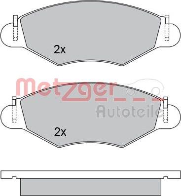 Metzger 1170059 - Əyləc altlığı dəsti, əyləc diski furqanavto.az