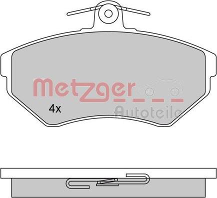 Metzger 1170061 - Əyləc altlığı dəsti, əyləc diski www.furqanavto.az