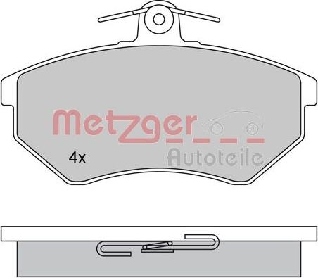 Metzger 1170062 - Əyləc altlığı dəsti, əyləc diski furqanavto.az