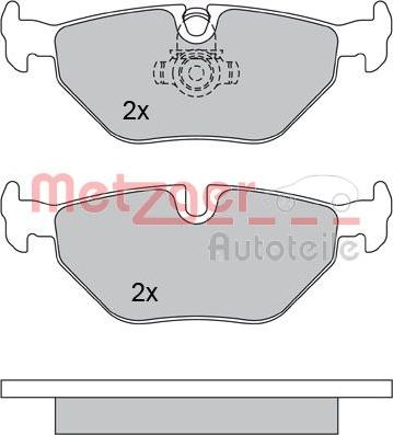 Metzger 1170014 - Əyləc altlığı dəsti, əyləc diski furqanavto.az