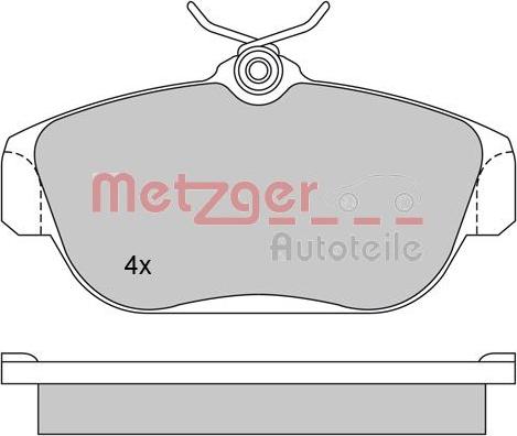 Metzger 1170018 - Əyləc altlığı dəsti, əyləc diski furqanavto.az