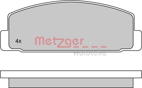 Metzger 1170088 - Əyləc altlığı dəsti, əyləc diski furqanavto.az