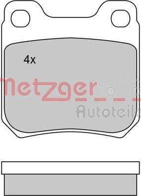 Metzger 1170034 - Əyləc altlığı dəsti, əyləc diski furqanavto.az