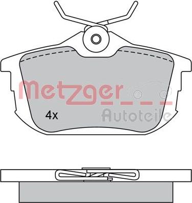 Metzger 1170118 - Əyləc altlığı dəsti, əyləc diski furqanavto.az