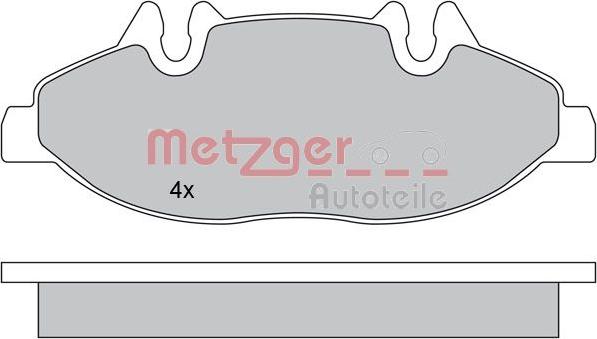 Metzger 1170145 - Əyləc altlığı dəsti, əyləc diski furqanavto.az