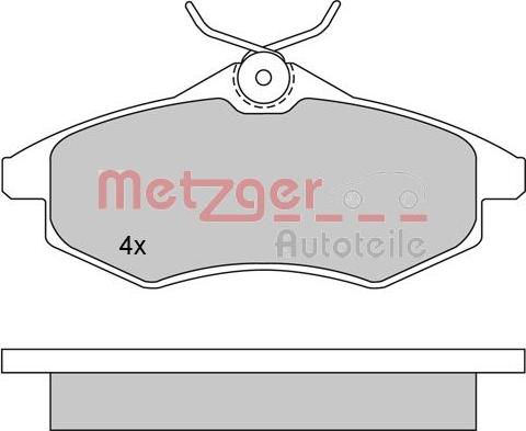 Metzger 1170163 - Əyləc altlığı dəsti, əyləc diski furqanavto.az