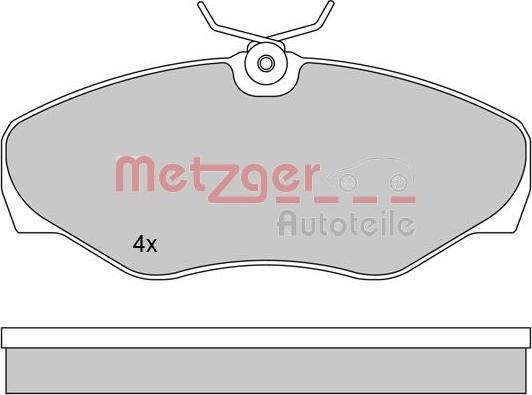 Metzger 1170110 - Əyləc altlığı dəsti, əyləc diski furqanavto.az