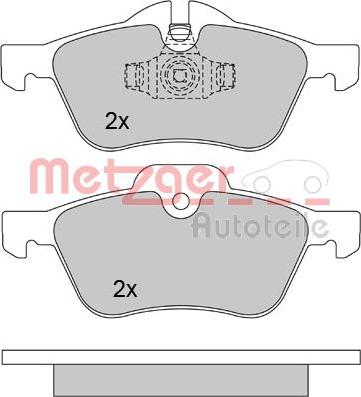 Metzger 1170189 - Əyləc altlığı dəsti, əyləc diski furqanavto.az