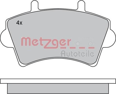 Metzger 1170175 - Əyləc altlığı dəsti, əyləc diski furqanavto.az