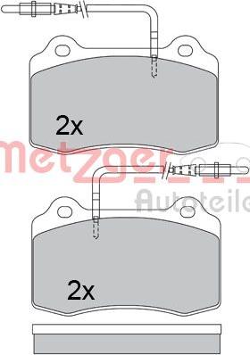 Metzger 1170399 - Əyləc altlığı dəsti, əyləc diski furqanavto.az