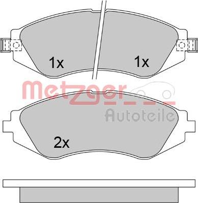 Metzger 1170391 - Əyləc altlığı dəsti, əyləc diski furqanavto.az