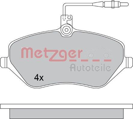 Metzger 1170346 - Əyləc altlığı dəsti, əyləc diski furqanavto.az