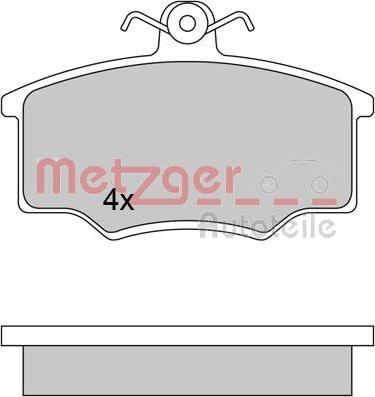 Metzger 1170350 - Əyləc altlığı dəsti, əyləc diski furqanavto.az