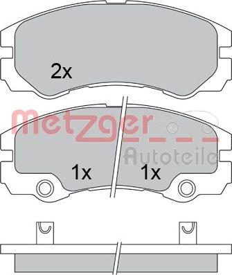 Metzger 1170363 - Əyləc altlığı dəsti, əyləc diski furqanavto.az