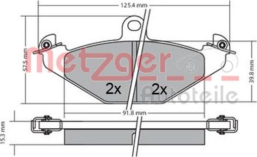 Metzger 1170362 - Əyləc altlığı dəsti, əyləc diski furqanavto.az