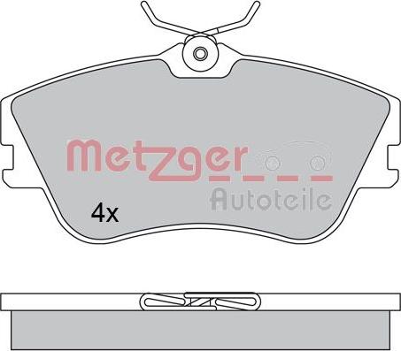 Metzger 1170389 - Əyləc altlığı dəsti, əyləc diski furqanavto.az