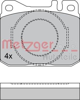 Metzger 1170385 - Əyləc altlığı dəsti, əyləc diski furqanavto.az