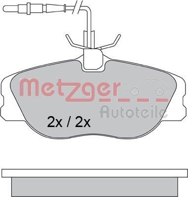 Metzger 1170386 - Əyləc altlığı dəsti, əyləc diski furqanavto.az