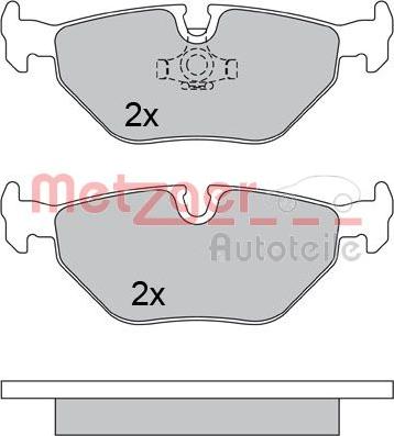 Metzger 1170371 - Əyləc altlığı dəsti, əyləc diski furqanavto.az