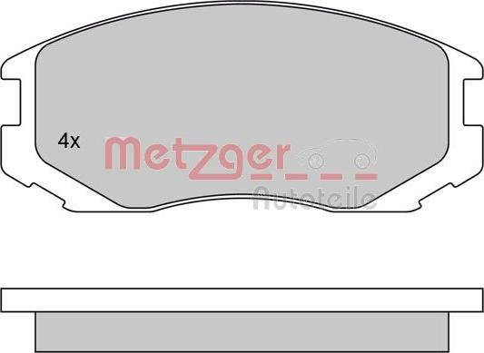 Metzger 1170294 - Əyləc altlığı dəsti, əyləc diski furqanavto.az