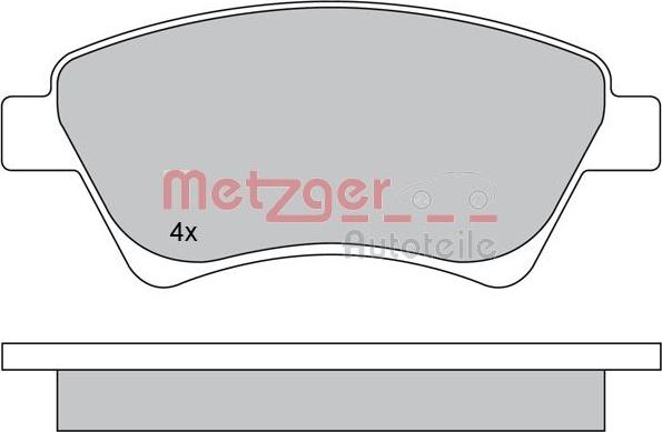 Metzger 1170240 - Əyləc altlığı dəsti, əyləc diski furqanavto.az