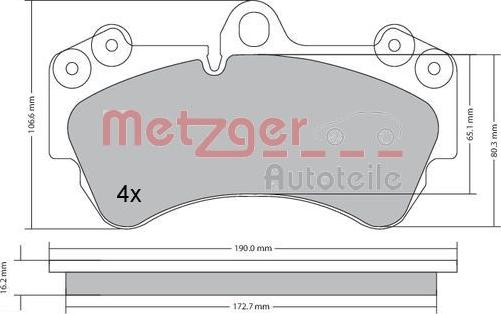 Metzger 1170242 - Əyləc altlığı dəsti, əyləc diski furqanavto.az