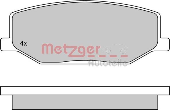 Metzger 1170259 - Əyləc altlığı dəsti, əyləc diski furqanavto.az